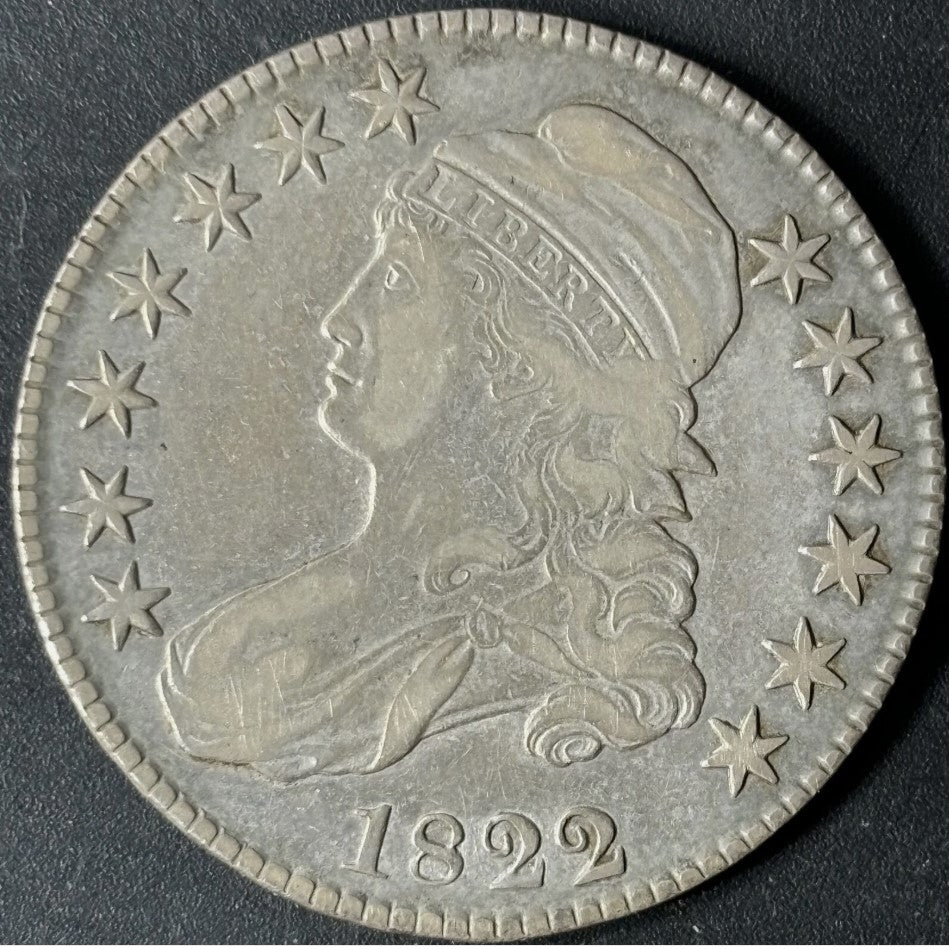1822 50¢ Capped Bust Half Dollar Raw - XF - See Pictures