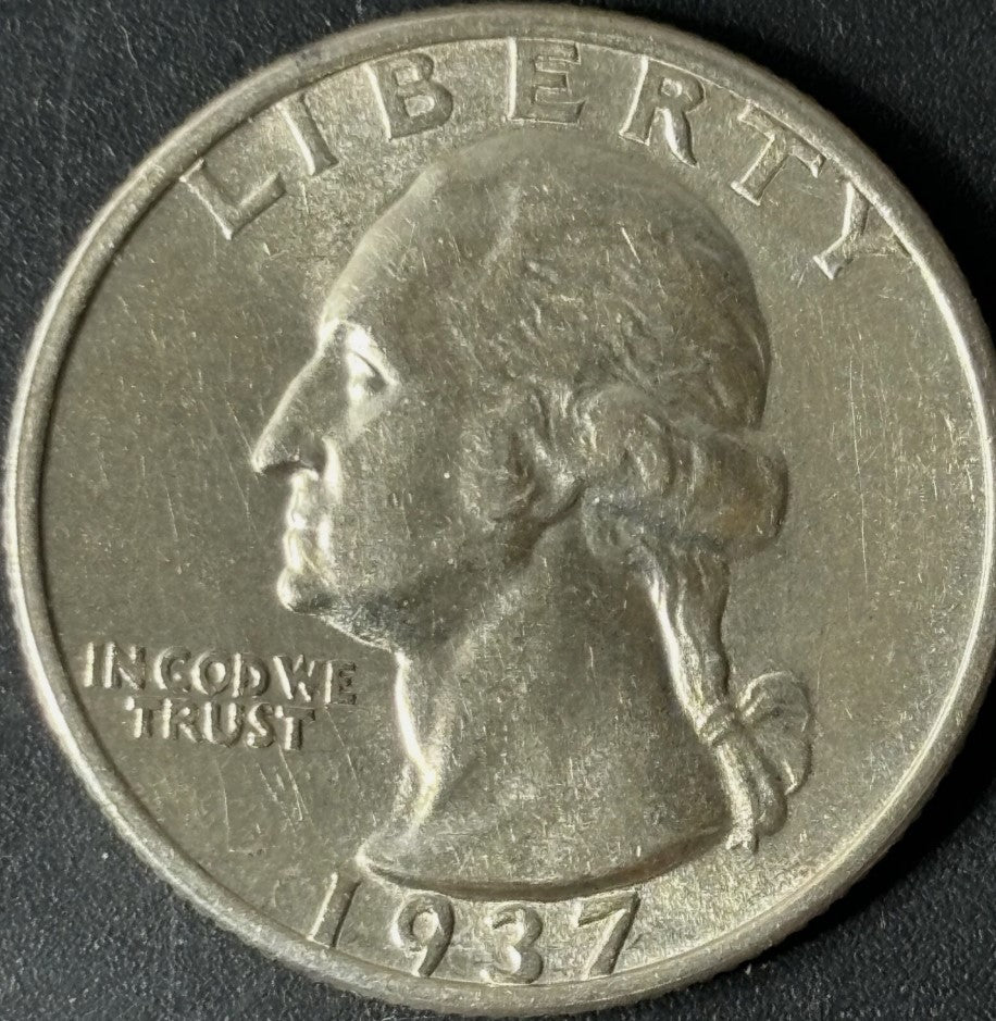 1937-S 25¢ Washington Quarter Raw - Uncirculated - See Pictures