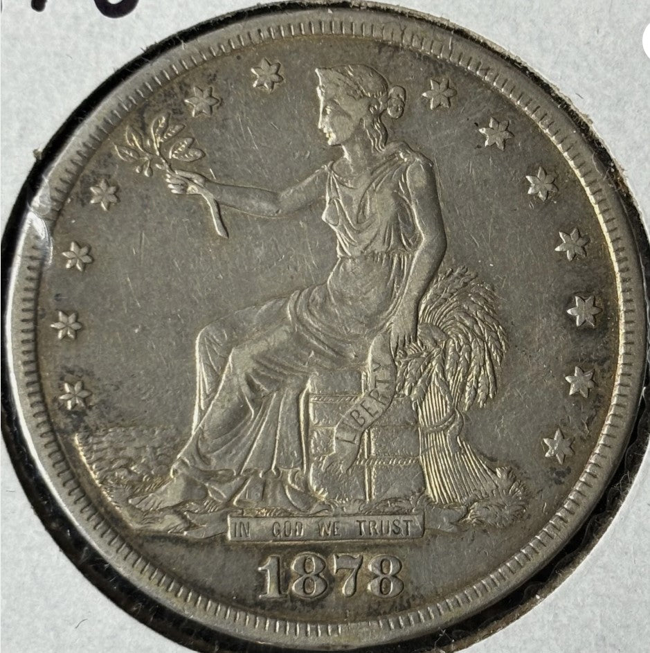 1878-S $1 Trade Dollar Raw - VF - See Pictures