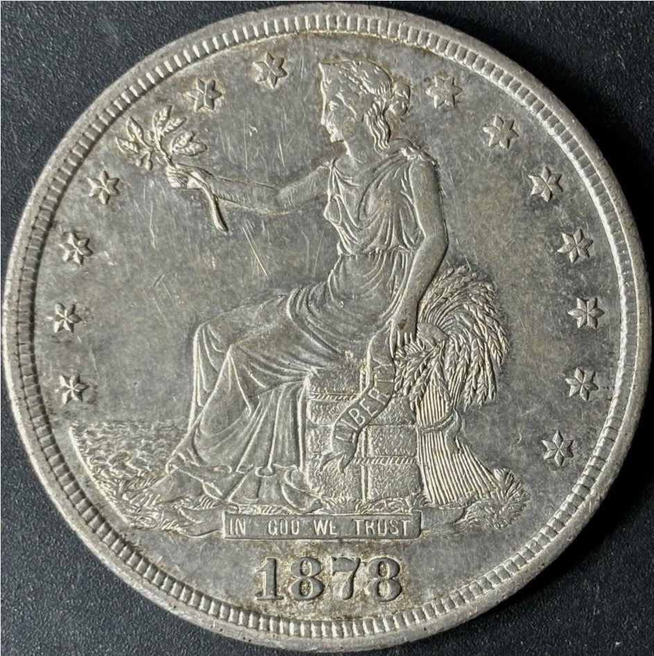 1878-S $1 Trade Dollar Raw - BU - See Pictures