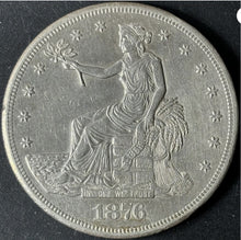 Load image into Gallery viewer, 1876-CC $1 Trade Dollar Raw - AU - See Pictures
