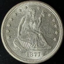 Load image into Gallery viewer, 1877-S 25¢ Seated Liberty Quarter Raw - Uncirculated - See Pictures
