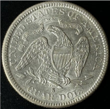 Load image into Gallery viewer, 1877-S 25¢ Seated Liberty Quarter Raw - Uncirculated - See Pictures
