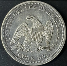 Load image into Gallery viewer, 1858 25¢ Seated Liberty Quarter Raw - AU - See Pictures
