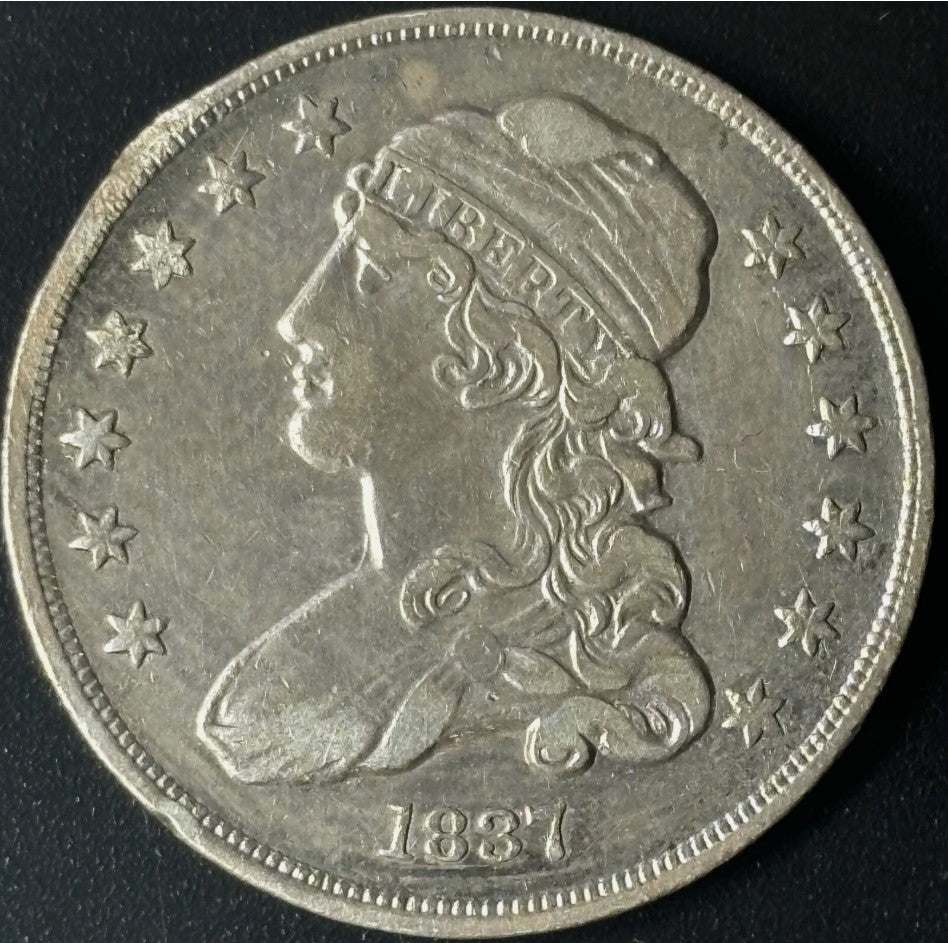 1837 25¢ Capped Bust Quarter Raw - XF - See Pictures