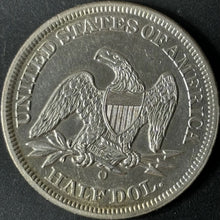 Load image into Gallery viewer, 1857-O 50¢ Seated Liberty Half Dollar Raw - AU - See Pictures

