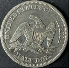 Load image into Gallery viewer, 1855 50¢ Seated Liberty Half Dollar w/ Arrows Raw - XF - See Pictures
