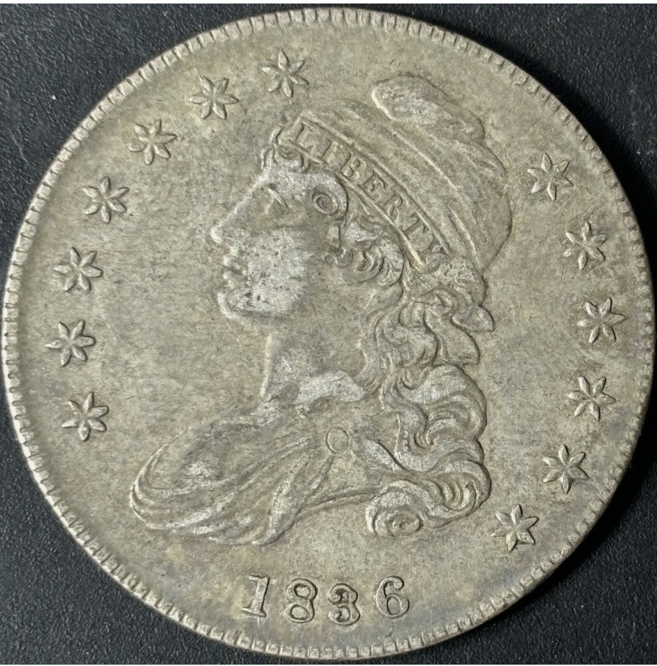 1836 50¢ Capped Bust Half Dollar Raw - XF - See Pictures