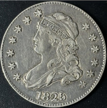 Load image into Gallery viewer, 1825/4 25¢ Capped Bust Quarter Browning 2 Raw - XF/AU - See Pictures
