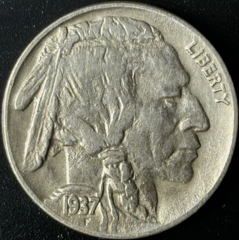 1937-D 5¢ Buffalo Nickel 3 Leg Raw - Uncirculated - See Pictures