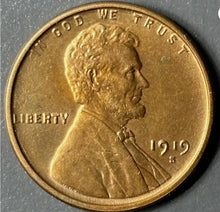 Load image into Gallery viewer, 1919-S 1¢ Lincoln Wheat Cent Raw - Uncirculated - See Pictures
