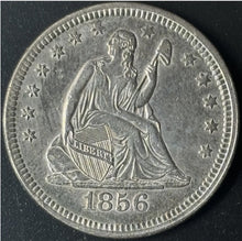 Load image into Gallery viewer, 1856 25¢ Seated Liberty Quarter Raw - AU - See Pictures
