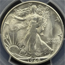 Load image into Gallery viewer, 1940-S 50C Walking Liberty PCGS MS64 - Spectacular Blast White Coin
