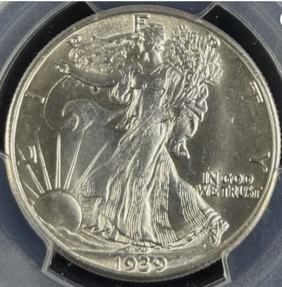 1939-S 50C Walking Liberty PCGS MS64 - Bright White Coin