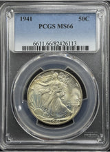 Load image into Gallery viewer, 1941-P 50C Walking Liberty PCGS MS66 - Amazing Lustrous Gem

