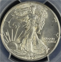 Load image into Gallery viewer, 1939-P 50C Walking Liberty PCGS MS64 - Lustrous Blast White Coin
