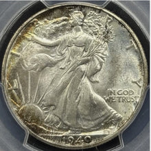 Load image into Gallery viewer, 1940-P 50C Walking Liberty PCGS MS64 - Attractive Golden Peripheral Toning

