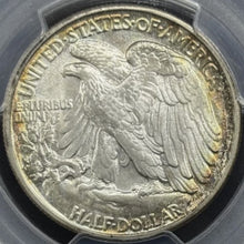 Load image into Gallery viewer, 1940-P 50C Walking Liberty PCGS MS64 - Attractive Golden Peripheral Toning
