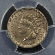 Load image into Gallery viewer, 1863 1C Indian Head PCGS MS63 - Stunning, Bright &amp; Lustrous
