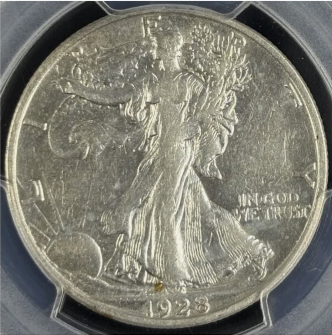 1928-S 50C Walking Liberty PCGS VF25