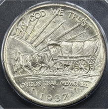 Load image into Gallery viewer, 1937-D 50C Oregon Commemorative PCGS MS65 - Lustrous Gem - OGH Rattler
