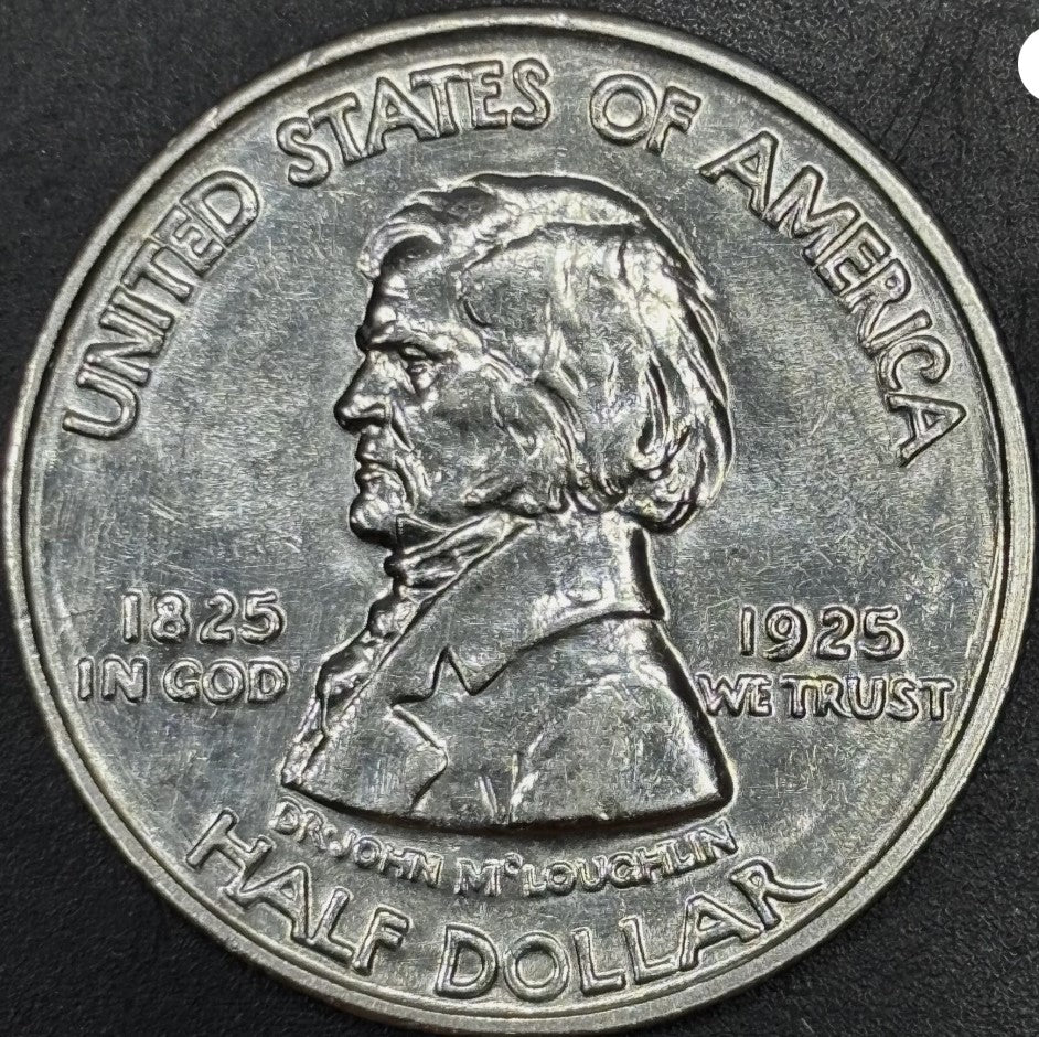1925 50C Vancouver Centennial Commemorative Half - Raw UNC - See Pictures