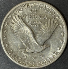 Load image into Gallery viewer, 1917-S 50C Standing Liberty Quarter Type 2 - Raw AU - See Pictures
