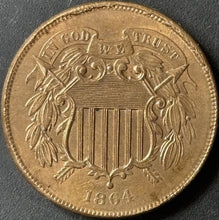 Load image into Gallery viewer, 1864 2C Two Cent Piece - Raw UNC - See Pictures

