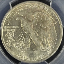 Load image into Gallery viewer, 1917-S 50C Walking Liberty REV. Mint Mark PCGS AU58 - Light Golden Toning
