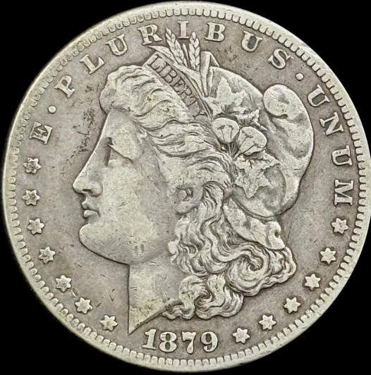 Share 1879-CC $1 Morgan Dollar - Raw VF - See Pictures