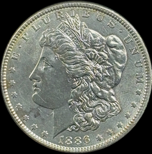 Load image into Gallery viewer, 1886-P $1 Morgan Dollar - Raw AU - See Pictures
