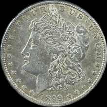 Load image into Gallery viewer, 1899-P $1 Morgan Dollar - Raw XF - See Pictures

