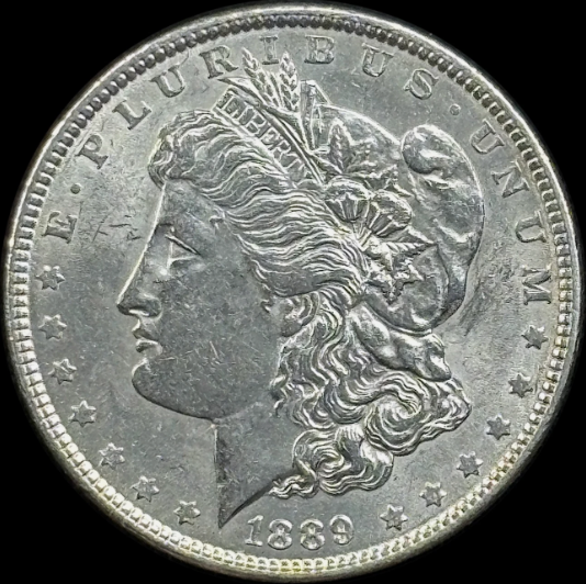 1889-P $1 Morgan Dollar - Raw AU - See Pictures