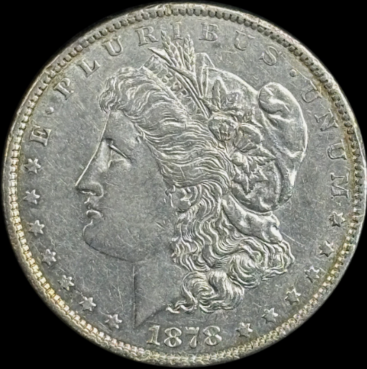 1878-P $1 Morgan Dollar 7TF Reverse of '79 - Raw AU - See Pictures