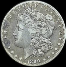 Load image into Gallery viewer, 1890-CC $1 Morgan Dollar - Raw VF - See Pictures
