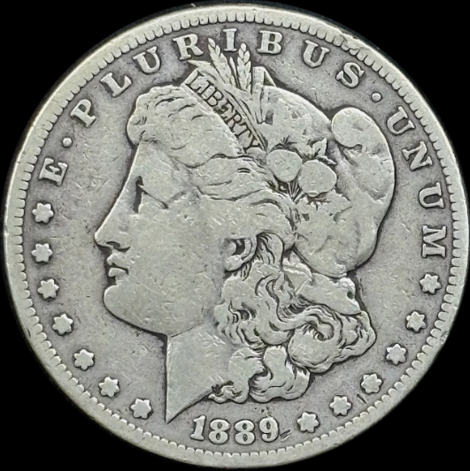 1889-S $1 Morgan Dollar - Raw VG - See Pictures