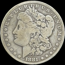 Load image into Gallery viewer, 1881-CC $1 Morgan Dollar - Raw VG - See Pictures
