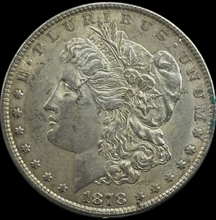 Load image into Gallery viewer, 1878-P $1 Morgan Dollar 7TF Reverse of &#39;78 - Raw AU - See Pictures
