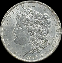 Load image into Gallery viewer, 1889-P $1 Morgan Dollar - Raw AU - See Pictures
