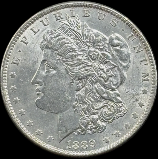 1889-P $1 Morgan Dollar - Raw AU - See Pictures