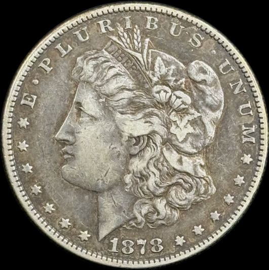 1878-P $1 Morgan Dollar 8TF - Raw VF - See Pictures