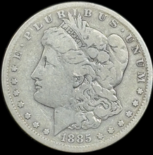 Load image into Gallery viewer, 1885-CC $1 Morgan Dollar - Raw Fine - See Pictures
