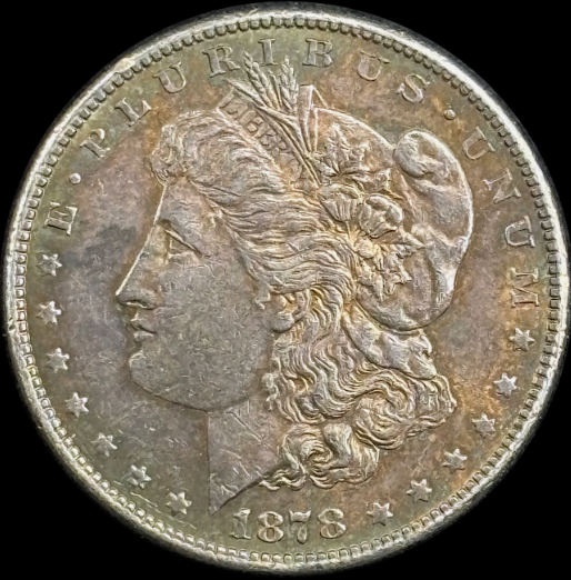 1878-S $1 Morgan Dollar - Raw AU - See Pictures