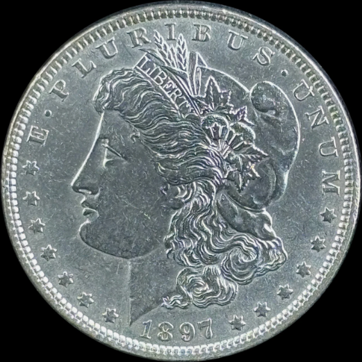 1897-P $1 Morgan Dollar - Raw UNC - See Pictures