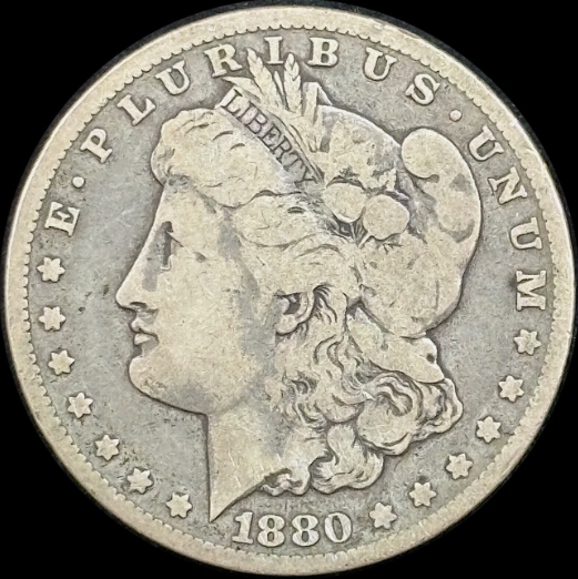 1880-CC $1 Morgan Dollar - Raw VG - See Pictures