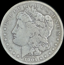 Load image into Gallery viewer, 1904-S $1 Morgan Dollar - Raw Fine - See Pictures
