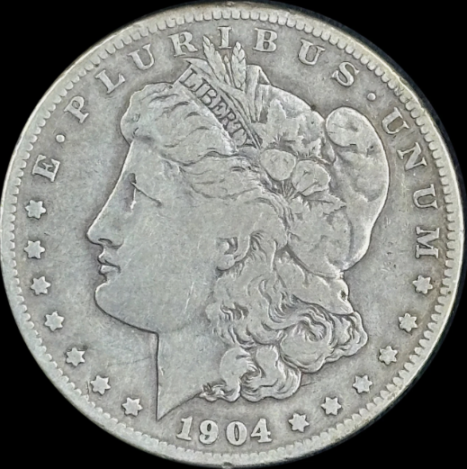 1904-S $1 Morgan Dollar - Raw Fine - See Pictures