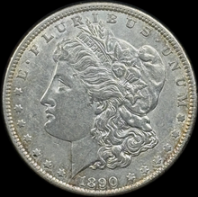 Load image into Gallery viewer, 1890-P $1 Morgan Dollar - Raw AU - See Pictures
