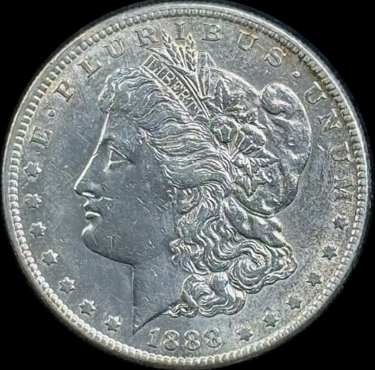 1888-S $1 Morgan Dollar - Raw AU - See Pictures