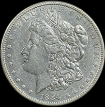 Load image into Gallery viewer, 1884-P $1 Morgan Dollar - Raw AU - See Pictures

